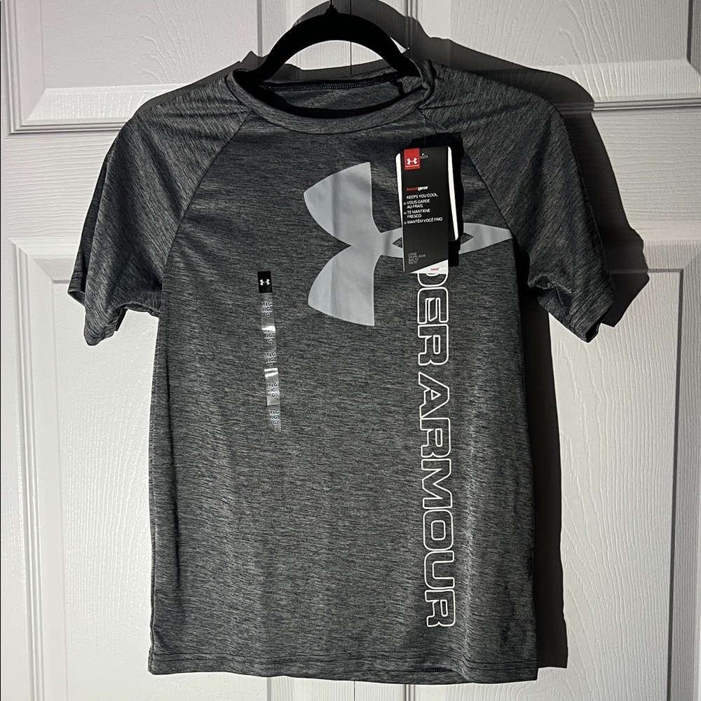Under Armour Boy's Charcoal Tee